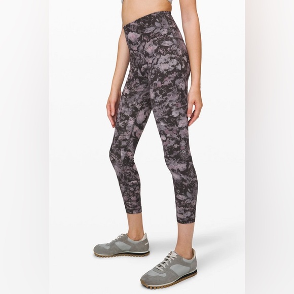 lululemon athletica Pants - Lululemon Align Floral Illusion Ice Grey Leggings